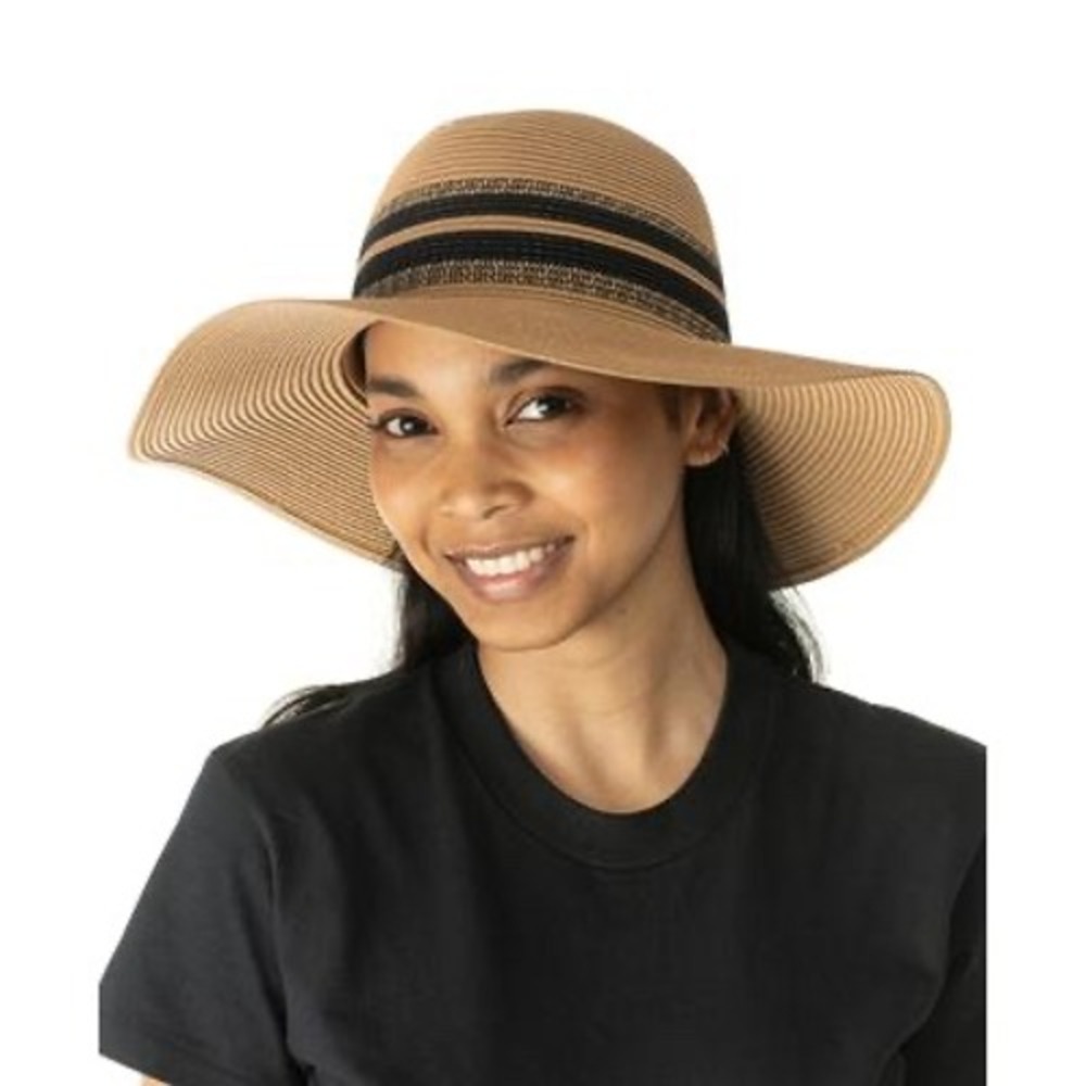 Inc International Concepts Striped Packable Floppy Hat - One Size